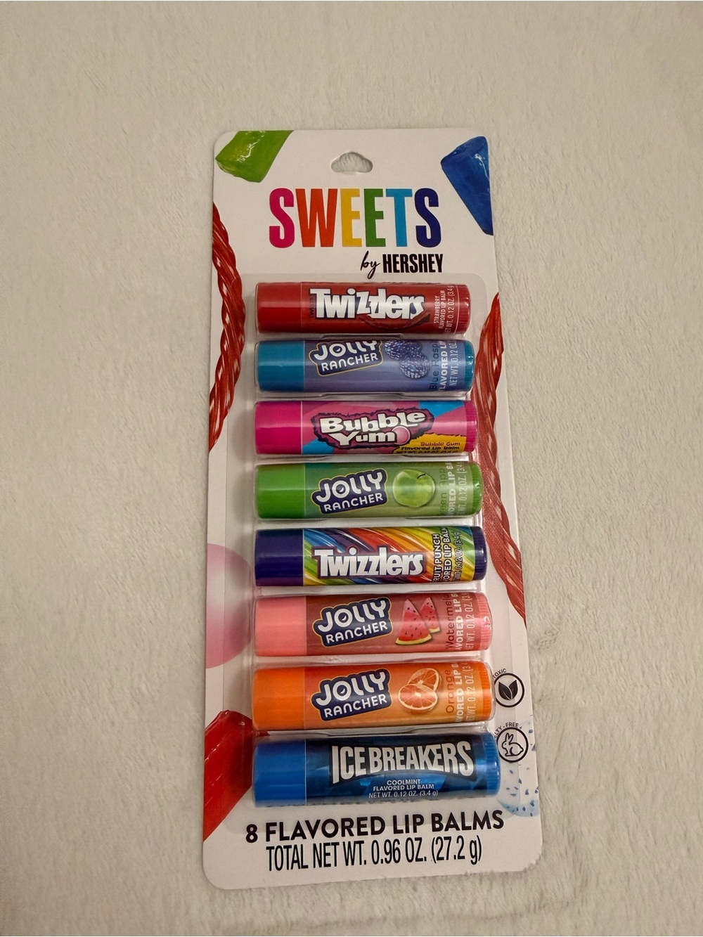 SWEETS by Hershey Kids Lip Balm Pack - Assorted Colors (8 Pack)